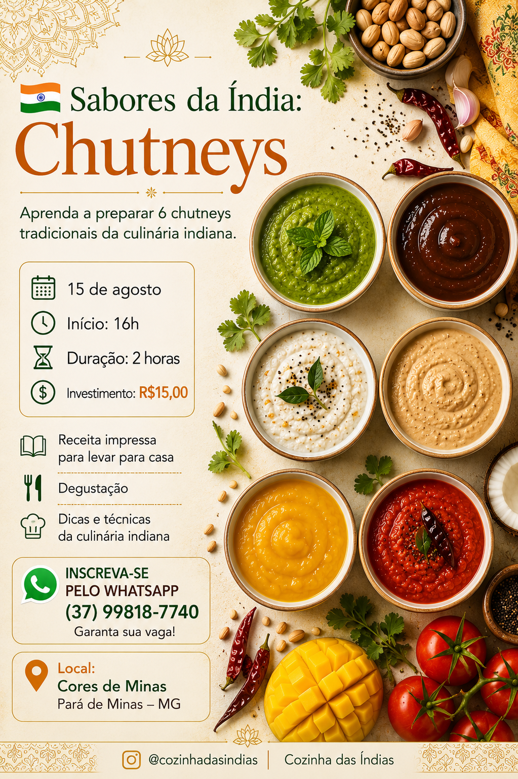 Sabores da Índia: Chutneys
